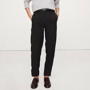 Banana Republic TALL Super Soft Soma High Rise Barrel Pant Black M 713491